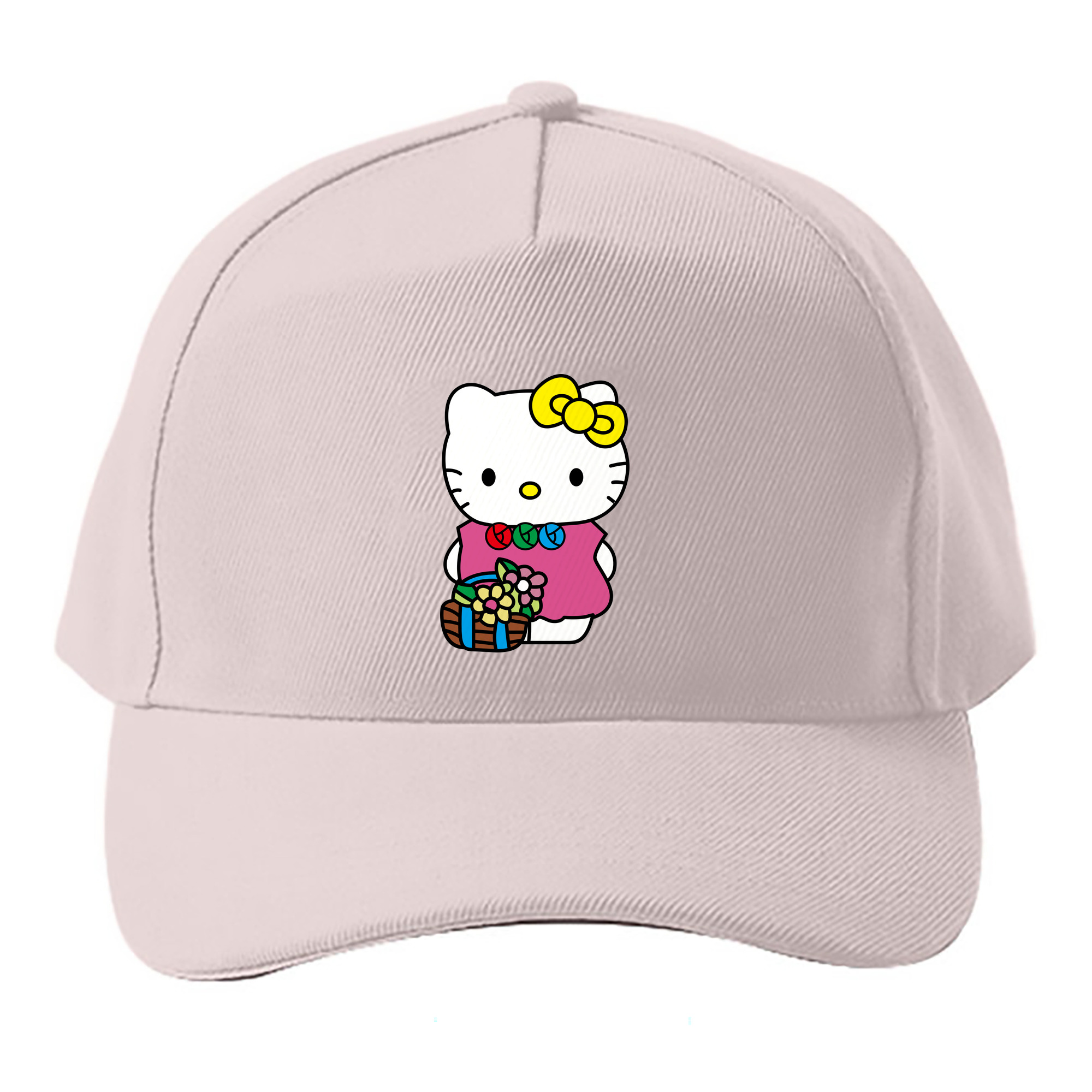 （画像用） Hello Kitty ハローキティ ベースボールキャップ 綿100％ 男女兼用 帽子 スポーツ